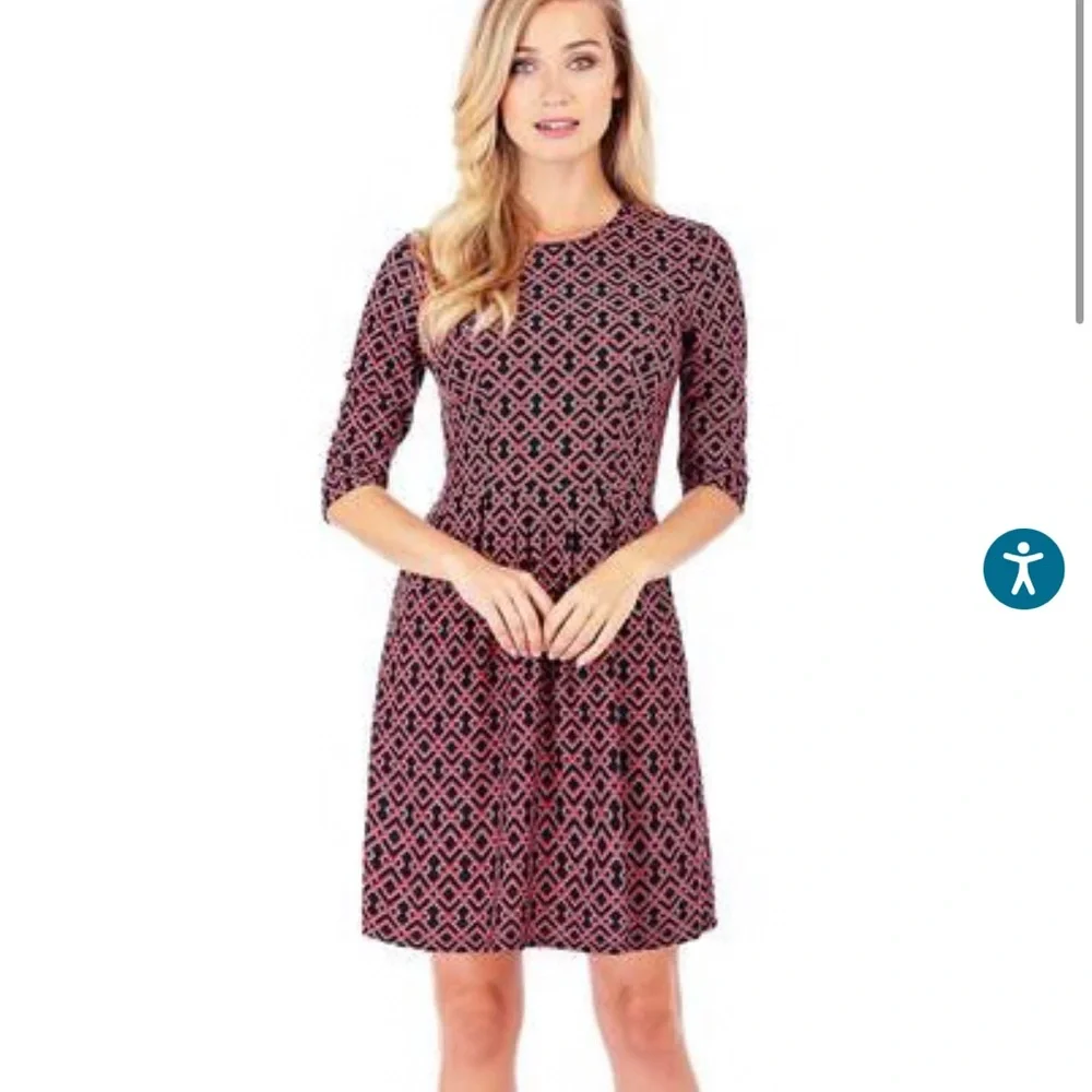 Jude Connally Brynn Fit & Flare Dress, Navy Floral, Sz XS - Picture 5 of 5